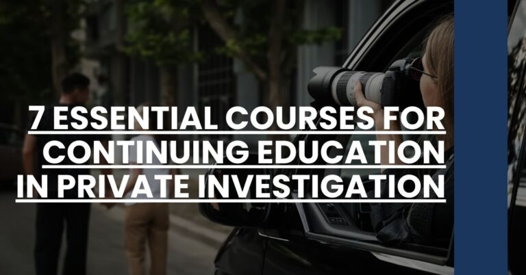 7 Essential Courses for Continuing Education in Private Investigation Feature Image