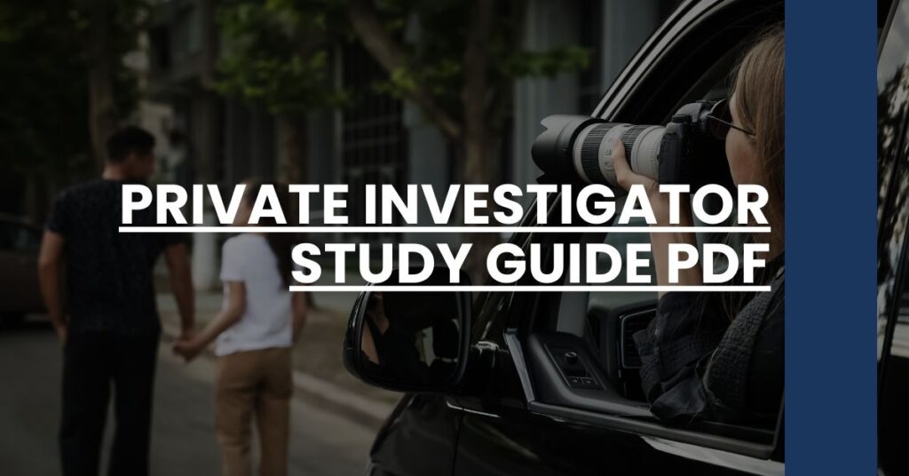 Private Investigator Study Guide PDF Feature Image